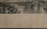 J.M.W. Turner - Gravure sur acier par W. Miller - Vue de Saint-Cloud - 1835. J.M.W. Turner