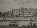 Isra&euml;l Silvestre - Eau-forte - Ch&acirc;teau de Chaillot sur la Seine - XVIIe si&egrave;cle. Isra&euml;l Silvestre