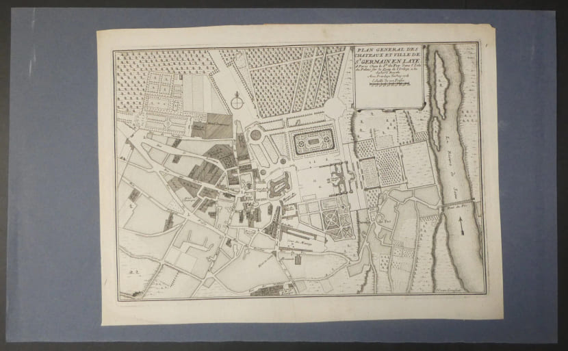 Nicolas de Fer - Plan grav&eacute; des ch&acirc;teaux de Saint-Germain-en-Laye - 1705. Nicolas de Fer