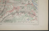 Malte-Brun - Carte grav&eacute;e colori&eacute;e - Saint-Cloud et ses environs - XIXe s.. Victor-Adolphe Malte-Brun