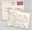 Ren&eacute; Char - Carte autographe sign&eacute;e &agrave; Catherine Valogne - Confidences - 1968. Ren&eacute; Char