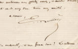 &Eacute;mile Boissi&egrave;re - Lettre autographe sign&eacute;e &agrave; Edmond About. &Eacute;mile Boissi&egrave;re