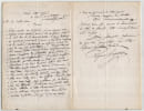 HEURTAUX - Lettre autographe sign&eacute;e &agrave; E. About sur Viollet-le-Duc & Thiers 1877. Richard Heurtaux