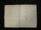Dossier notarial bordelais sign&eacute;, Purge hypoth&eacute;caire d'une vente &agrave; Caud&eacute;ran 1825. Anselme