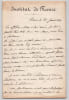 Camille Doucet et Abraham Dreyfus - Dossier crois&eacute; de 5 lettres, 3 cartes et 2 brouillons - Affaire de censure de Thermidor de Sardou et diff&eacute;rend &agrave; ...