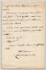 Camille Doucet et Abraham Dreyfus - Dossier crois&eacute; de 5 lettres, 3 cartes et 2 brouillons - Affaire de censure de Thermidor de Sardou et diff&eacute;rend &agrave; ...