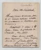 Emmanuel Gonzal&egrave;s - Lettre autographe sign&eacute;e &agrave; Edmond About, Centenaire de Voltaire. Emmanuel Gonzal&egrave;s