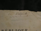 Factum judiciaire imprim&eacute; - R&eacute;plique de l'&eacute;pouse Delong contre Pierre Princeteau - N&eacute;goce colonial Saint-Domingue, navire l'Amb&eacute;sien - Bordeaux. 