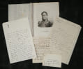 LOT MILITARIA - 5 L.A.S. et Gravure LAMORICI&Egrave;RE, DAVOUT, Cuirassiers XIXe si&egrave;cle. Lamorici&egrave;re, Davout, Mouton (Comte de Lobau)