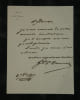 G&eacute;n&eacute;ral Daumas - Lettre autographe sign&eacute;e Minist&egrave;re de la Guerre Alg&eacute;rie - 1857. G&eacute;n&eacute;ral Eug&egrave;ne Daumas