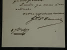 G&eacute;n&eacute;ral Daumas - Lettre autographe sign&eacute;e Minist&egrave;re de la Guerre Alg&eacute;rie - 1857. G&eacute;n&eacute;ral Eug&egrave;ne Daumas