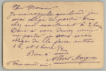 Albert Maignan - Lot de 3 lettres autographes sign&eacute;es - Desfontaines - 1894-95. Albert Maignan