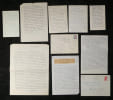 Andr&eacute; Beucler - 4 lettres et 5 cartes autographes sign&eacute;es - Nice - 1960-1985. Andr&eacute; Beucler