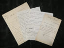 Camille Doucet - 2 lettres et 1 po&egrave;me autographes sign&eacute;s - Sardou - 1846-1892. Camille Doucet