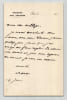Maurice Barr&egrave;s - Lettre autographe sign&eacute;e - &laquo; nous agirions de concert &raquo;. Maurice Barr&egrave;s
