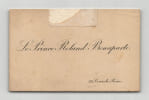 Prince Rolland Bonaparte - Carte de visite - 22 Cours la Reine - Fin XIXe / XXe. Prince Roland Bonaparte