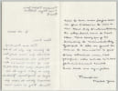 Fran&ccedil;oise Mallet-Joris - Lettre autographe sign&eacute;e - Claude Roy, Julliard - XXe. Fran&ccedil;oise Mallet-Joris