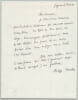Philippe Jaccottet - Lettre autographe sign&eacute;e - Remerciements, Musil - 1961. Philippe Jaccottet