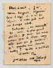 G&eacute;n&eacute;ral Weiss - Lettre pneumatique autographe sign&eacute;e - Alger 1942. G&eacute;n&eacute;ral Weiss