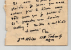 G&eacute;n&eacute;ral Weiss - Lettre pneumatique autographe sign&eacute;e - Alger 1942. G&eacute;n&eacute;ral Weiss