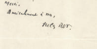 Jules Roy - Lettre autographe sign&eacute;e - Remerciements, chien vol&eacute; - 1957. Jules Roy