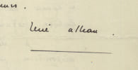 Ren&eacute; Alleau - Lettre autographe sign&eacute;e - Alchimie - Fulcanelli - 1953. Ren&eacute; Alleau