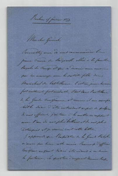 Alexandre de Talleyrand-P&eacute;rigord - Lettre autographe sign&eacute;e - Radziwill - 1857. Alexandre-Edmond de Talleyrand-P&eacute;rigord, 3&egrave;me Duc de Dino