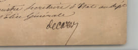 &Eacute;lie Decazes - Lettre sign&eacute;e - Loi d'amnistie, Police g&eacute;n&eacute;rale - 1816. &Eacute;lie Decazes