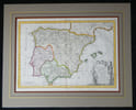Carte Ancienne de l'Espagne (Hispanie Romaine) - Philippe de Pr&eacute;tot - Gravure. Philippe de Pr&eacute;tot / Maurille-Antoine Moithey