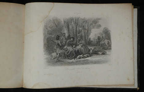 Vie élégante de la Société Parisienne, Dessins de Compte-Calix gravés sur acier. François-Claudius Compte-Calix
