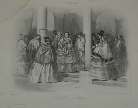 Vie élégante de la Société Parisienne, Dessins de Compte-Calix gravés sur acier. François-Claudius Compte-Calix