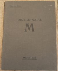 DICTIONNAIRE M (DICTIONNAIRE MACONNIQUE)