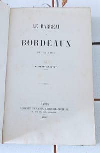 LE BARREAU DE BORDEAUX