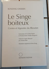 LE SINGE BOITEUX (CONTES ET LEGENDES DU BHOUTAN)