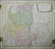 Carta del Ducato di Savoia, che contiene Savoja propria, il Ginevrese, Chablais, il Tarentese, la Mauriana, Fossigni, delineata da Tob. Mayer. Statuum ...