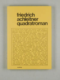 quadrat-roman & andere quadrat-sachen