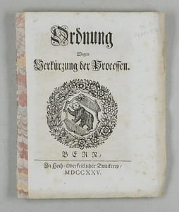 Ordnung Wegen Verkürzung der Processen.