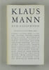 Klaus Mann zum Ged&auml;chtnis. Mit einem Vorwort von Thomas Mann.. Mann, Klaus -