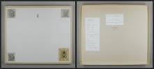20 Blatt Originalaquarelle mit Nachbildungen gotischer Initialen auf Papier, montiert auf Karton.. Stierlin, Friedrich (1810-1879):