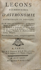 Leçons élémentaires dAstronomie Geométrique et Physique.
