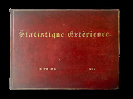 Statistique extérieure.. [MILITARIA - REPERTOIRE MANUSCRIT / MILITARIA - HANDWRITTEN DIRECTORY].