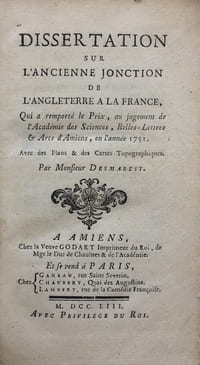 Dissertation sur lancienne jonction de lAngleterre à la France.