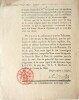Loi relative a M. de la Peyrouse, & à l'impression des cartes par lui envoyées. Donnée a Paris, le 4 mai 1791.. [LA PEROUSE].