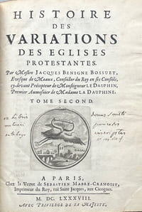 Histoire des variations des eglises protestantes.