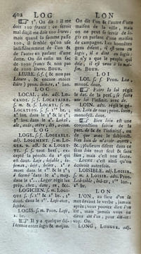 Dictionnaire grammatical de la Langue Francoise.. FERAUD (Jean Francois).