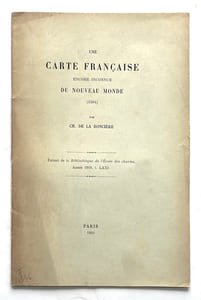 Une carte Française encore inconnue du Nouveau Monde (1584)