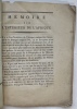 Mémoire sur lintérieur de lAfrique.. LALANDE (Joseph-Jérôme, Le Français de).