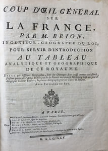 [ATLAS] Coup dil général sur la France [] pour servir dintroduction au Tableau analytique et géographique de ce Royaume.