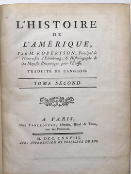 LHistoire de lAmérique.. ROBERTSON (WILLIAM).