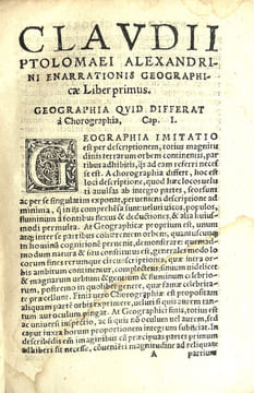 Cl. Ptolemaei Alexandrini philosophi et mathematici praestantissimi Libri VIII De Geographia e Graeco denuo traducti. Nominibus Graecis e regione ...